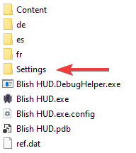 settings folder